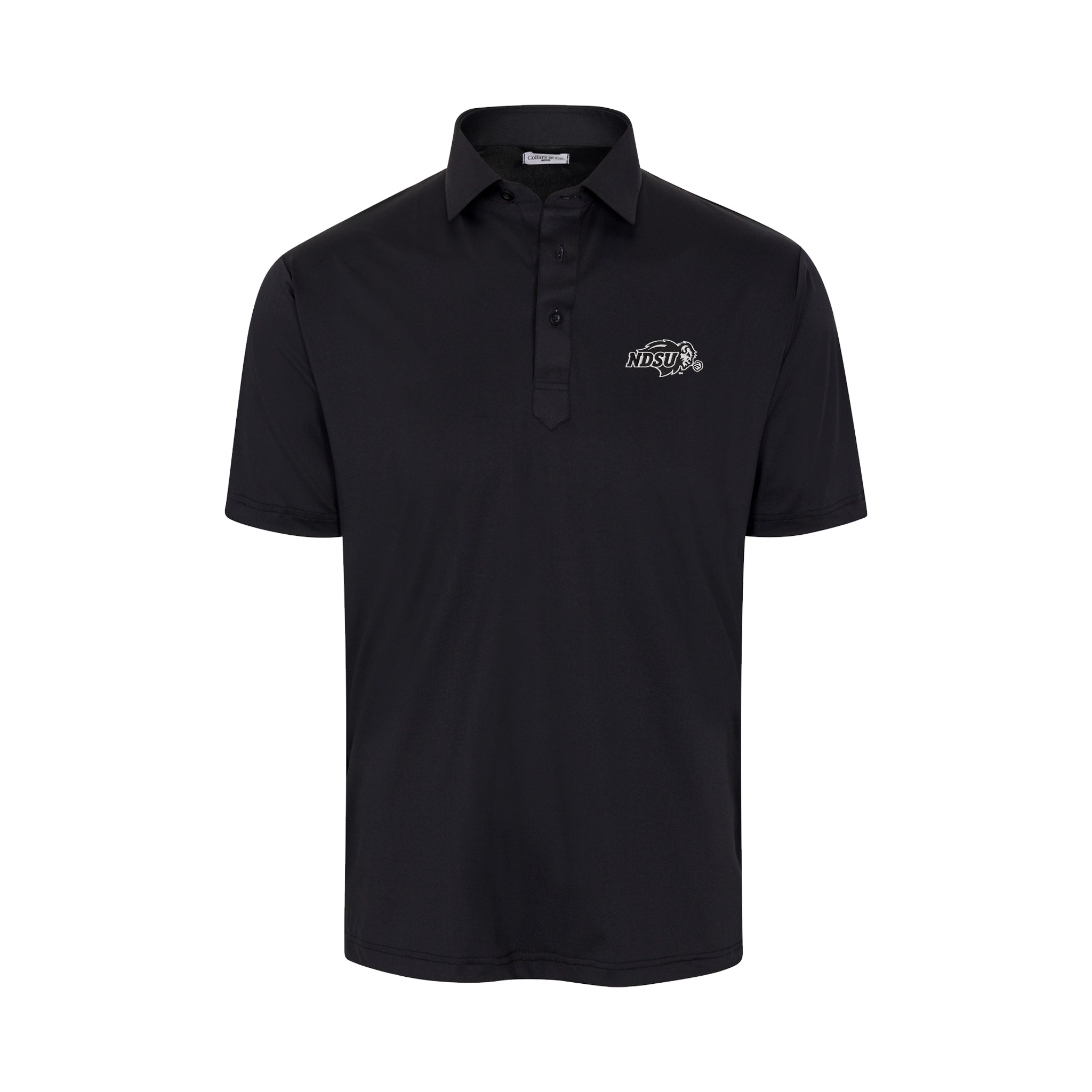 North Dakota State Featherweight Flex Polo Black