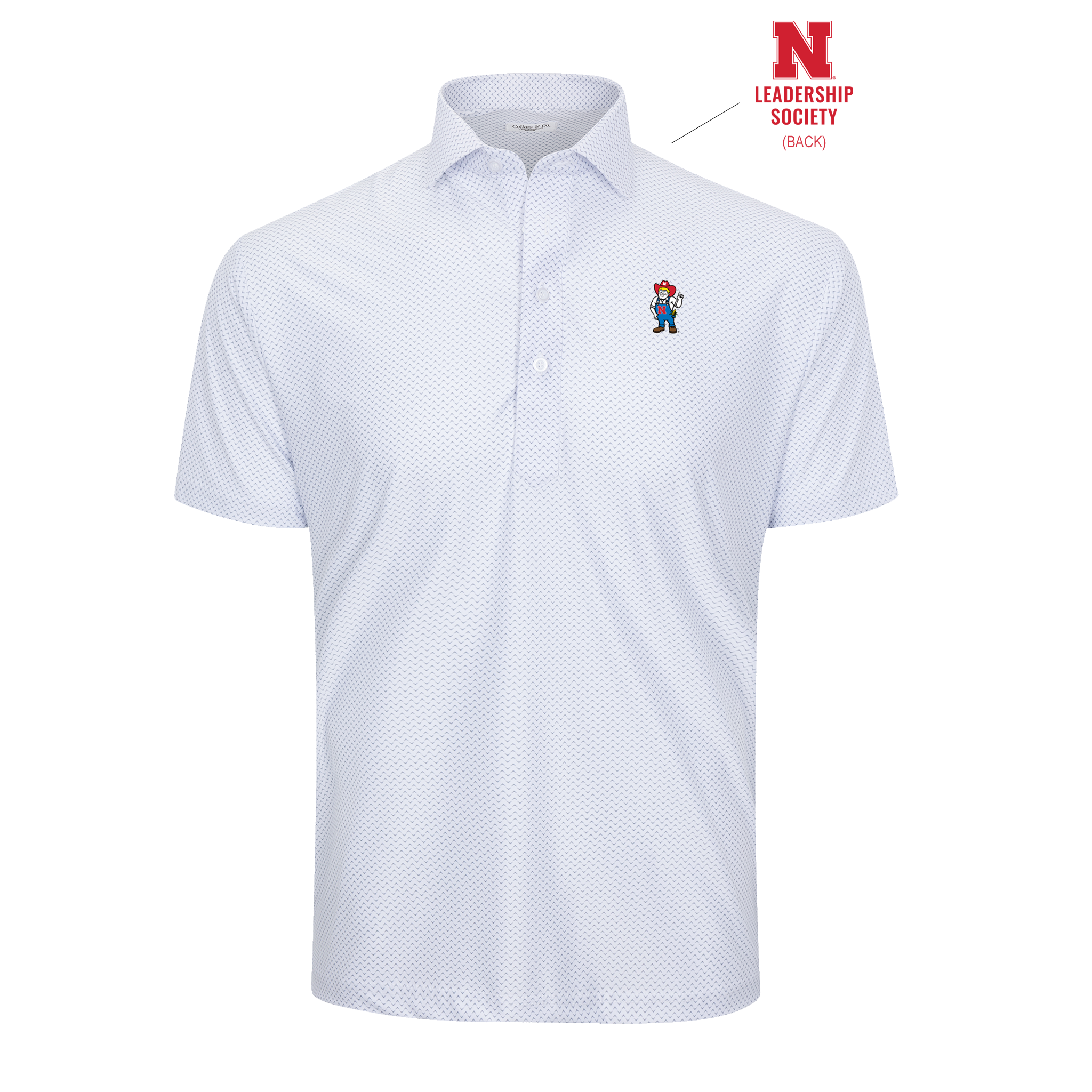 Nebraska Leadership Society Featherweight Flex Polo Pulse - Relaxed Fit