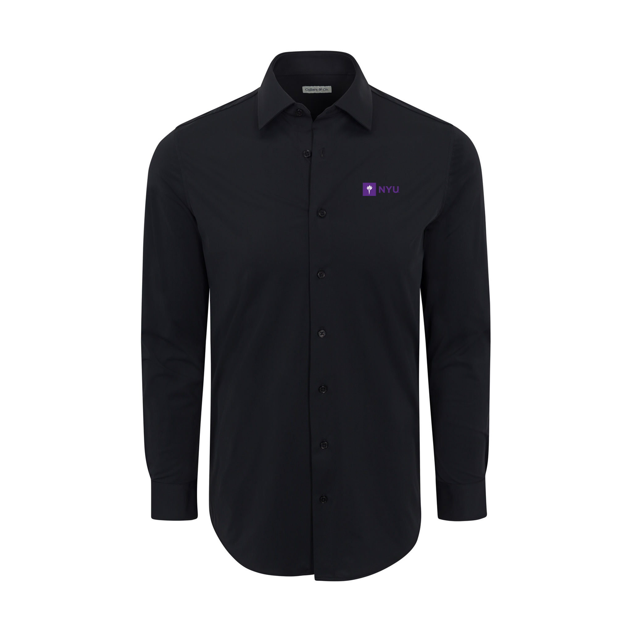 New York University Apex Performance Dress Shirt Black