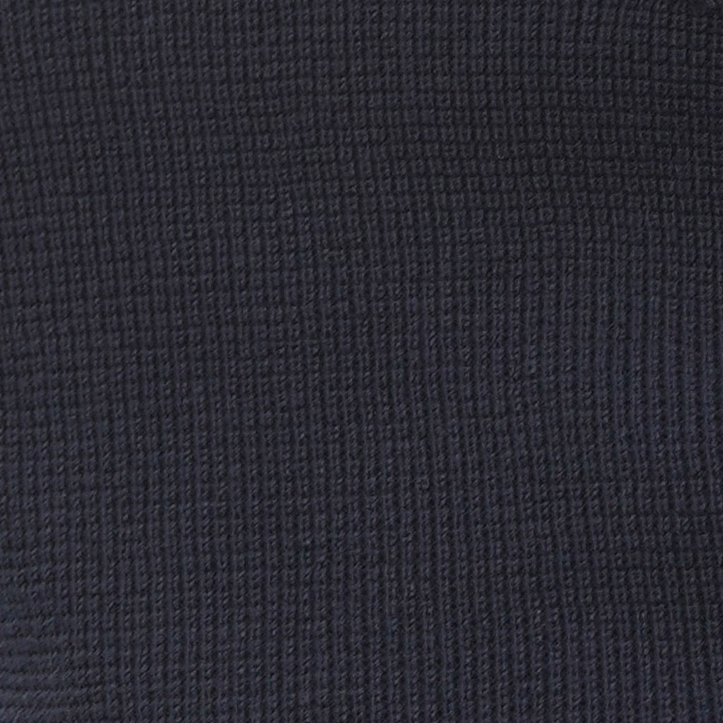 Riviera Waffle Knit Polo Navy with White