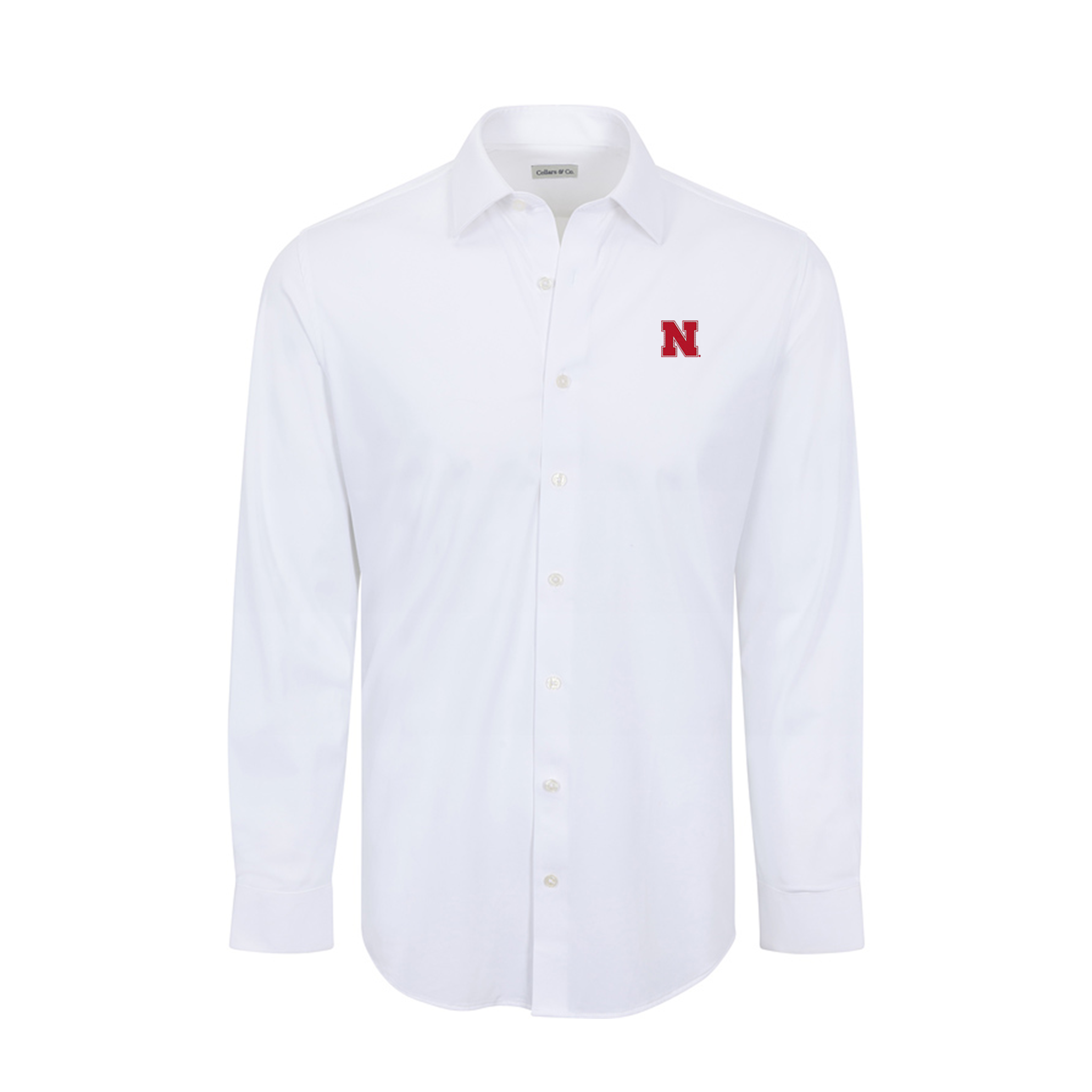 Nebraska Apex Performance Dress Shirt White