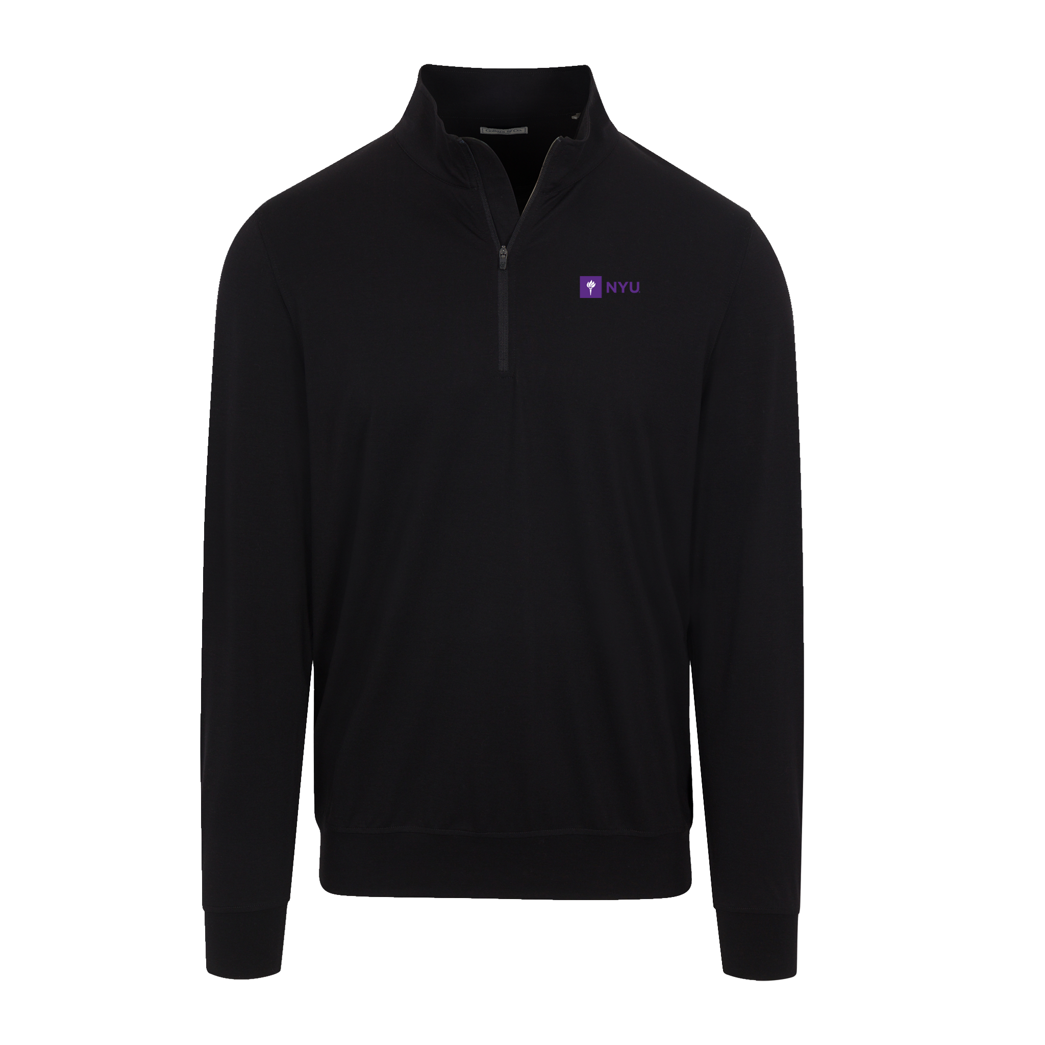 New York University Velocity Performance Quarter Zip Black
