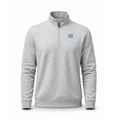 North Carolina Heather Cloud Cotton Quarter Zip Pullover Light Grey