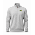 North Dakota State Heather Cloud Cotton Quarter Zip Pullover Light Grey
