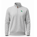 North Texas Heather Cloud Cotton Quarter Zip Pullover Light Grey