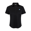 North Carolina Women's Cap Sleeve Semi Spread Polo Black