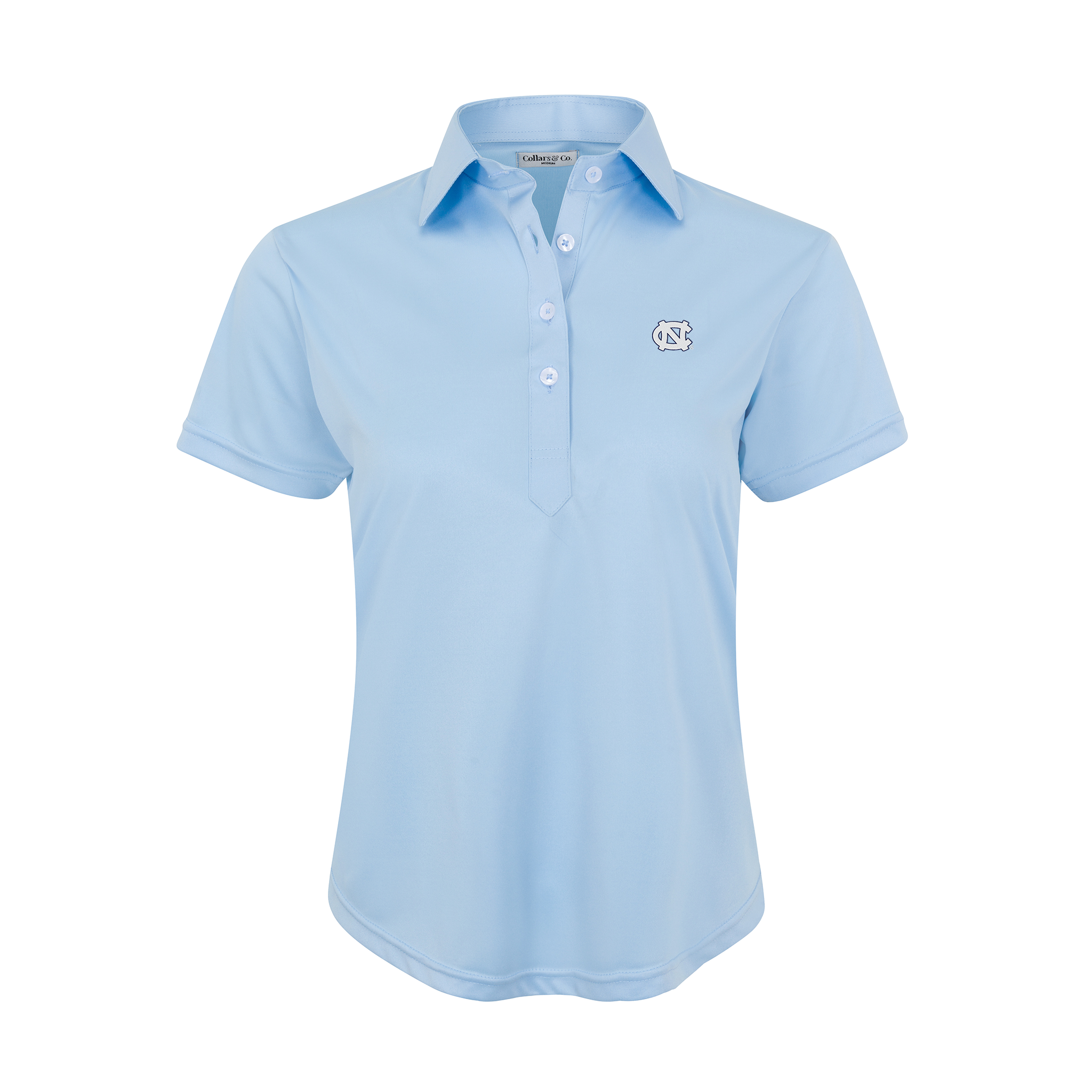 North Carolina Women's Cap Sleeve Semi Spread Polo Sky Blue