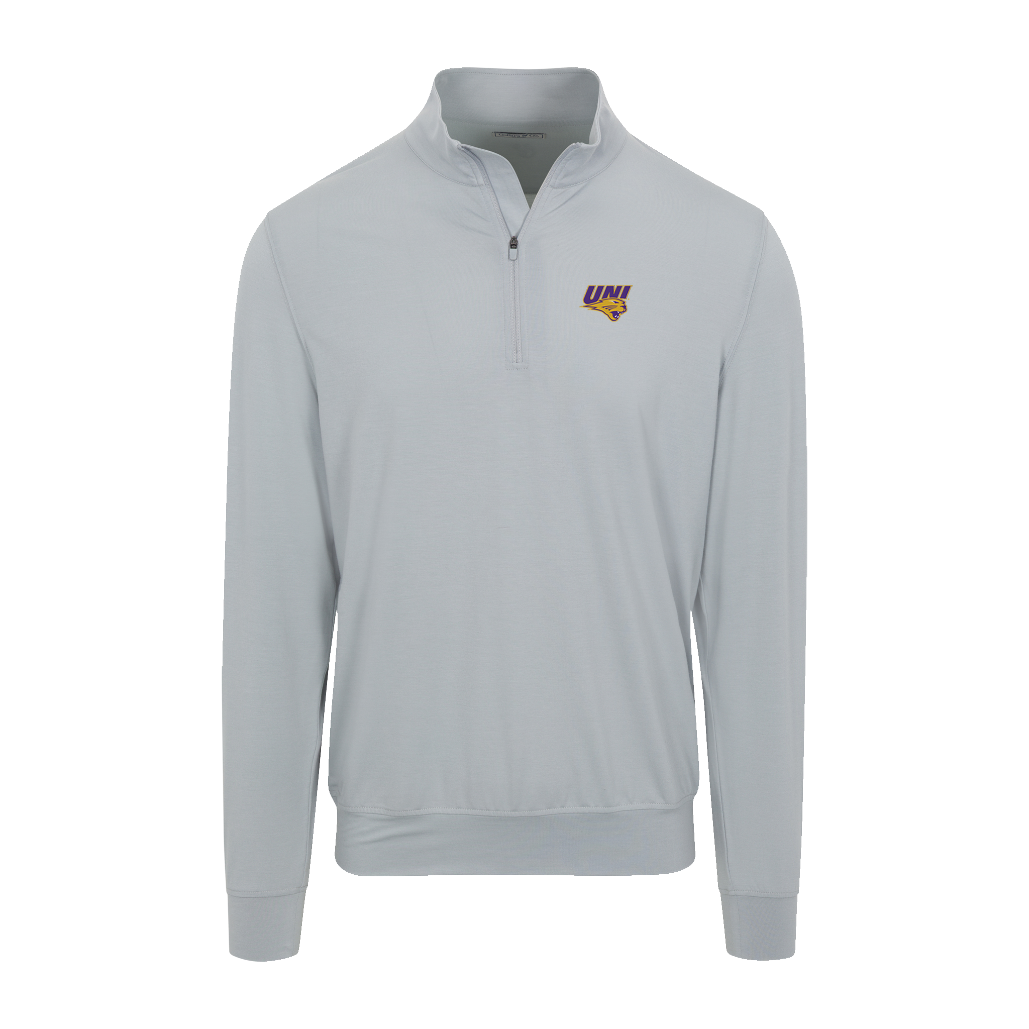 Northern Iowa Velocity Performance Quarter Zip Light Grey