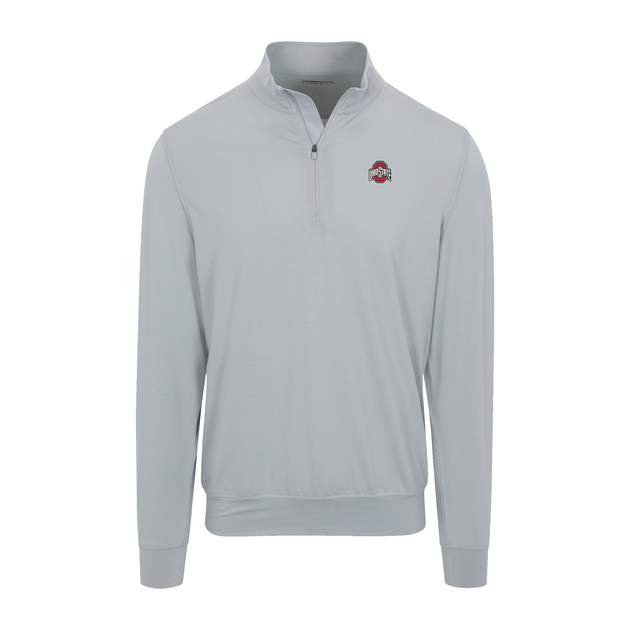 Ohio State Velocity Performance Quarter Zip Light Grey
