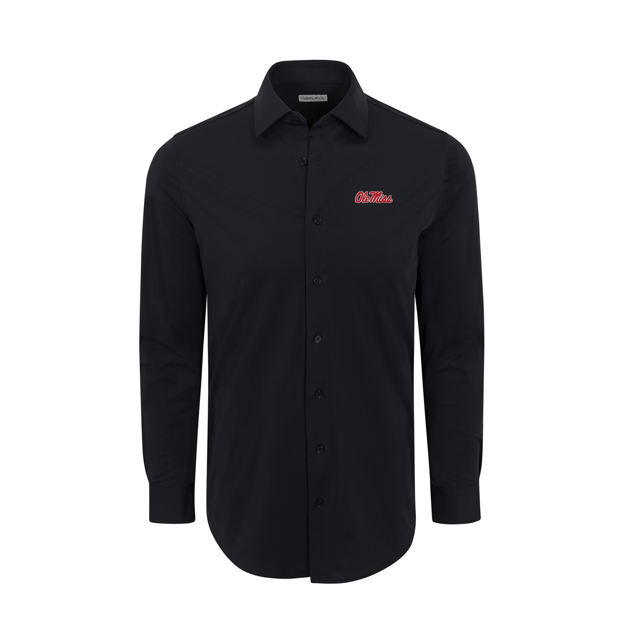 Ole Miss Apex Performance Dress Shirt Black