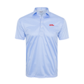 Ole Miss Semi-Spread Collar Polo Blue Houndstooth