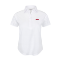 Ole Miss Women's Cap Sleeve Semi Spread Polo White