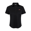 Ole Miss Women's Cap Sleeve Semi Spread Polo Black