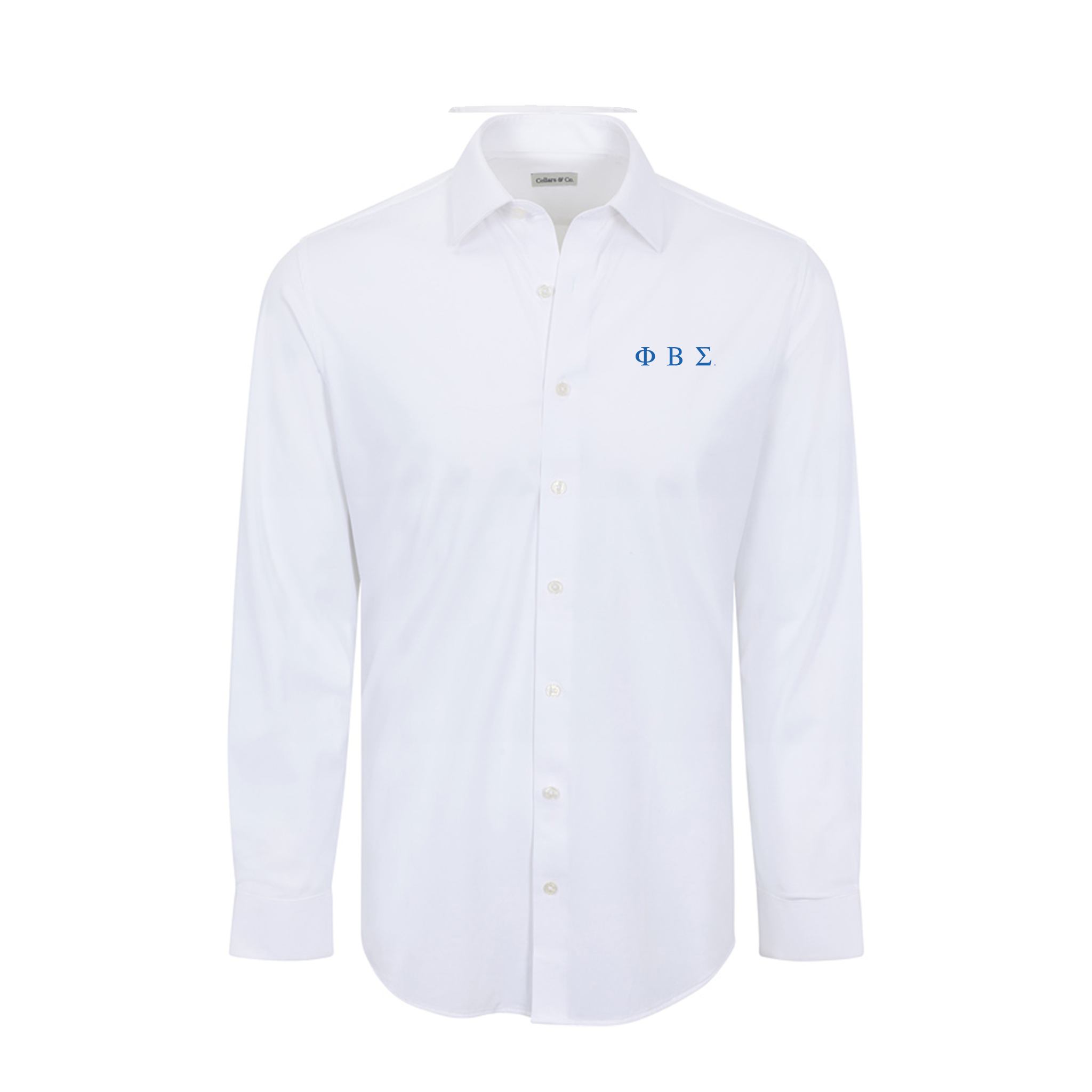 Collars & Co. Phi Beta Sigma Apex Performance Dress Shirt White