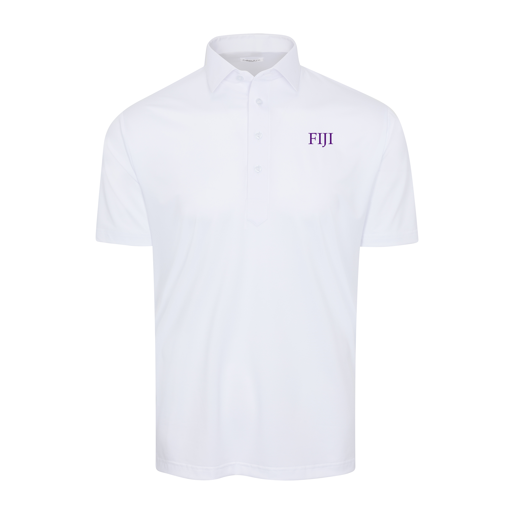 Collars & Co. Phi Gamma Delta Semi-Spread Collar Polo White