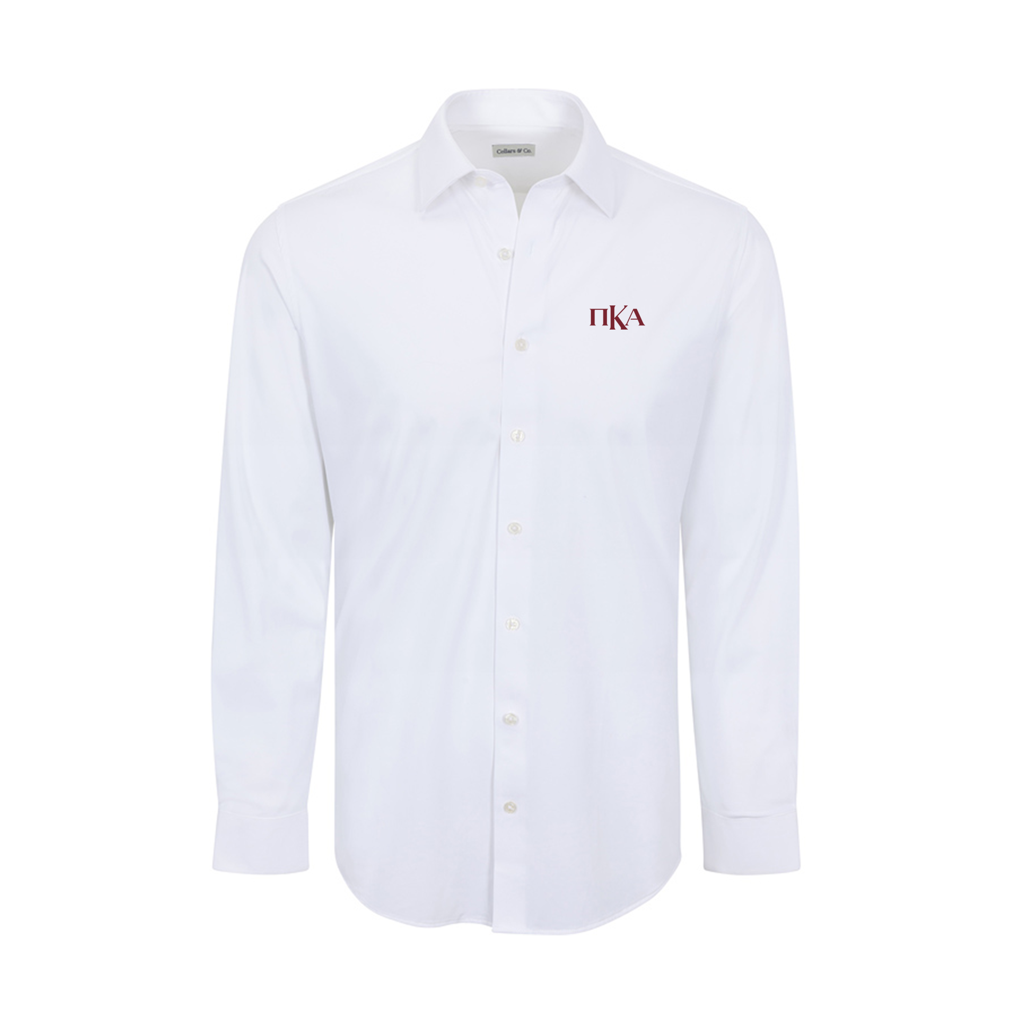 Collars & Co. Pi Kappa Alpha Apex Performance Dress Shirt White