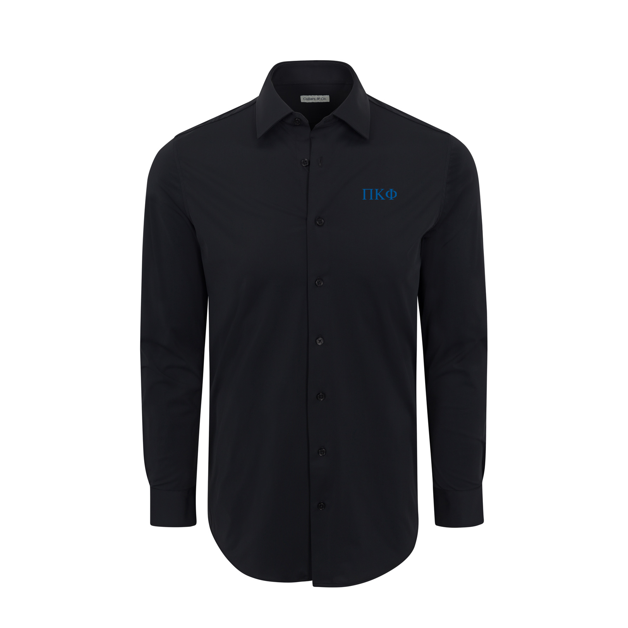 Collars & Co. Pi Kappa Phi Apex Performance Dress Shirt Black