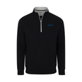 Collars & Co. Pi Kappa Phi Heather Cloud Cotton Quarter Zip Pullover Black with Light Grey Trim