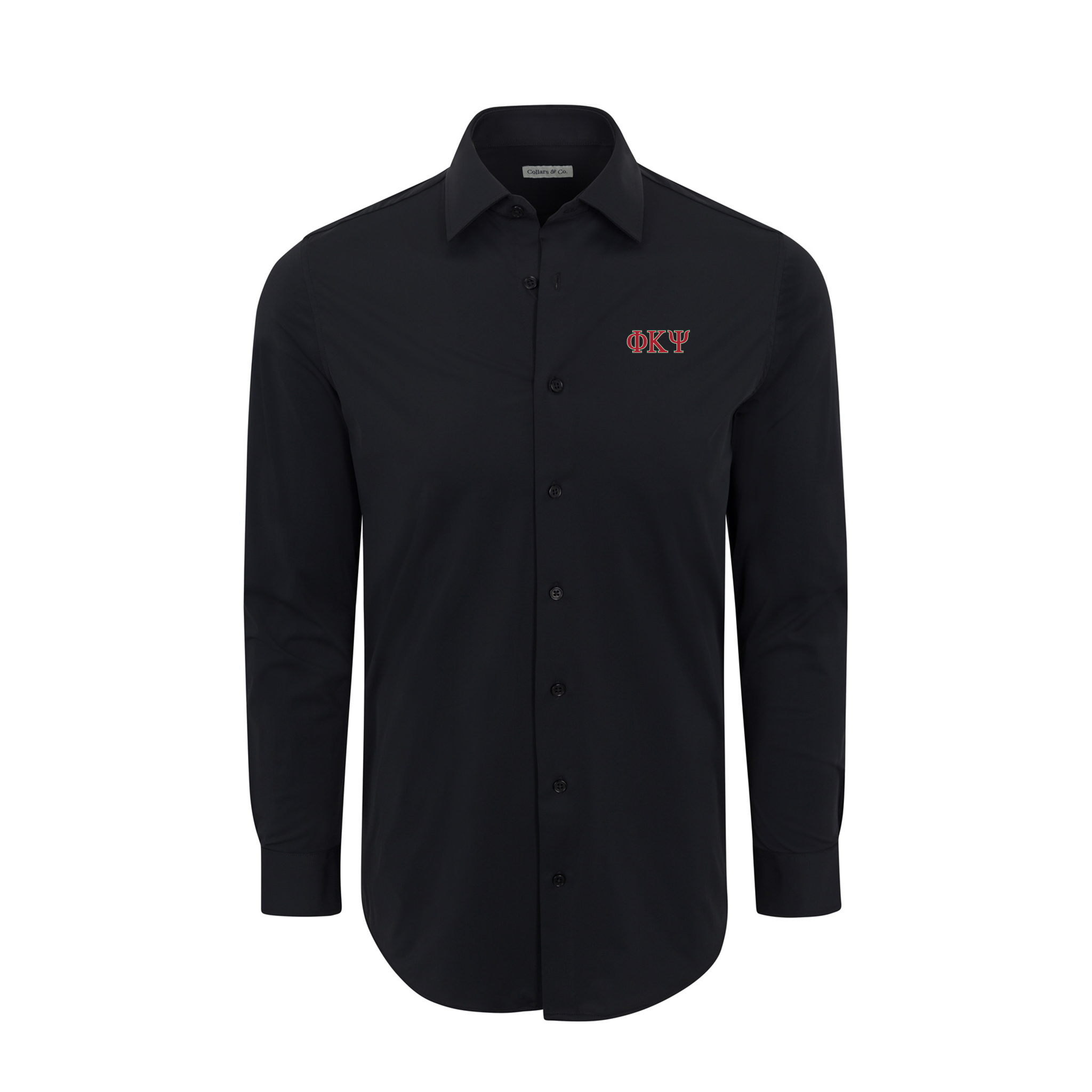 Collars & Co. Phi Kappa Psi Apex Performance Dress Shirt Black