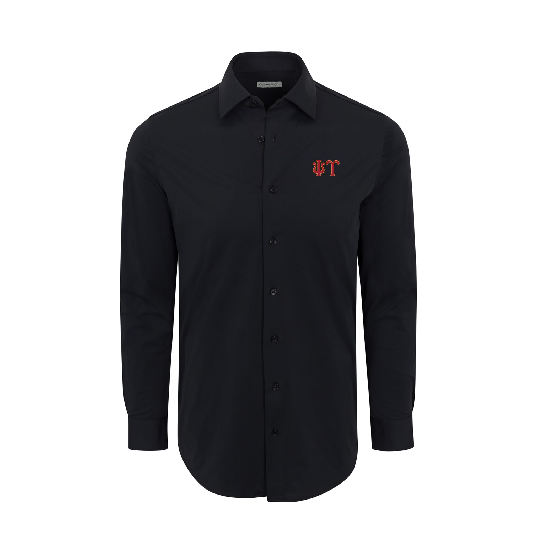 Collars & Co. Psi Upsilon Apex Performance Dress Shirt Black