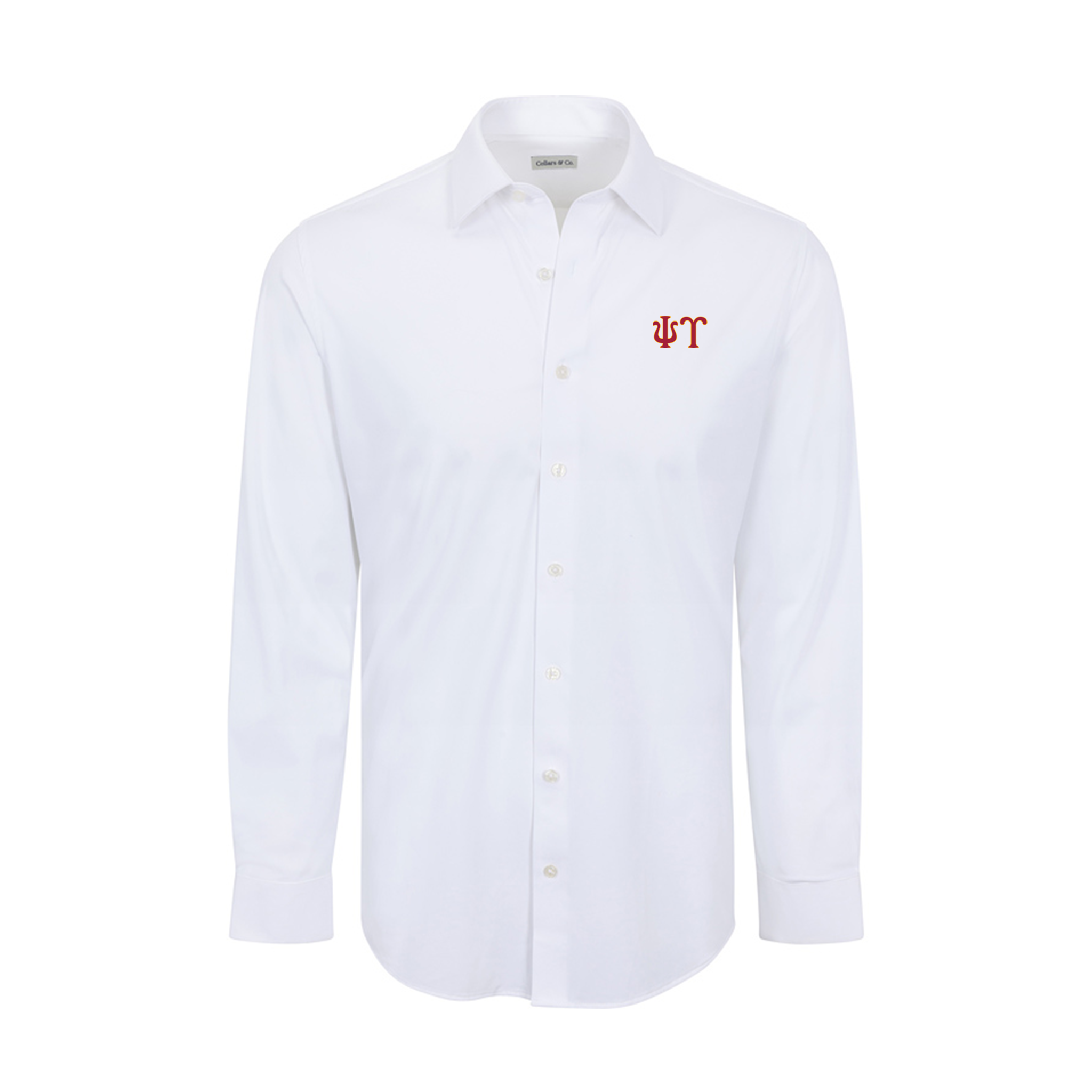 Collars & Co. Psi Upsilon Apex Performance Dress Shirt White