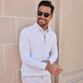 Palm Pima Blend Quarter Zip White