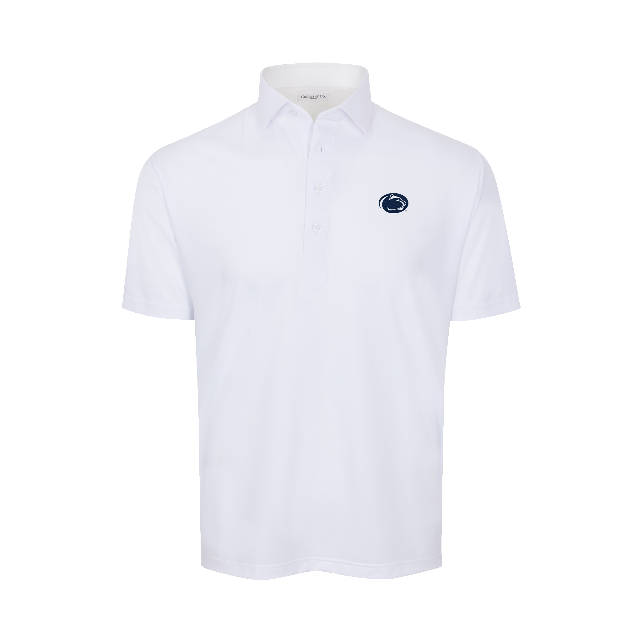 Penn State Semi-Spread Collar Polo White