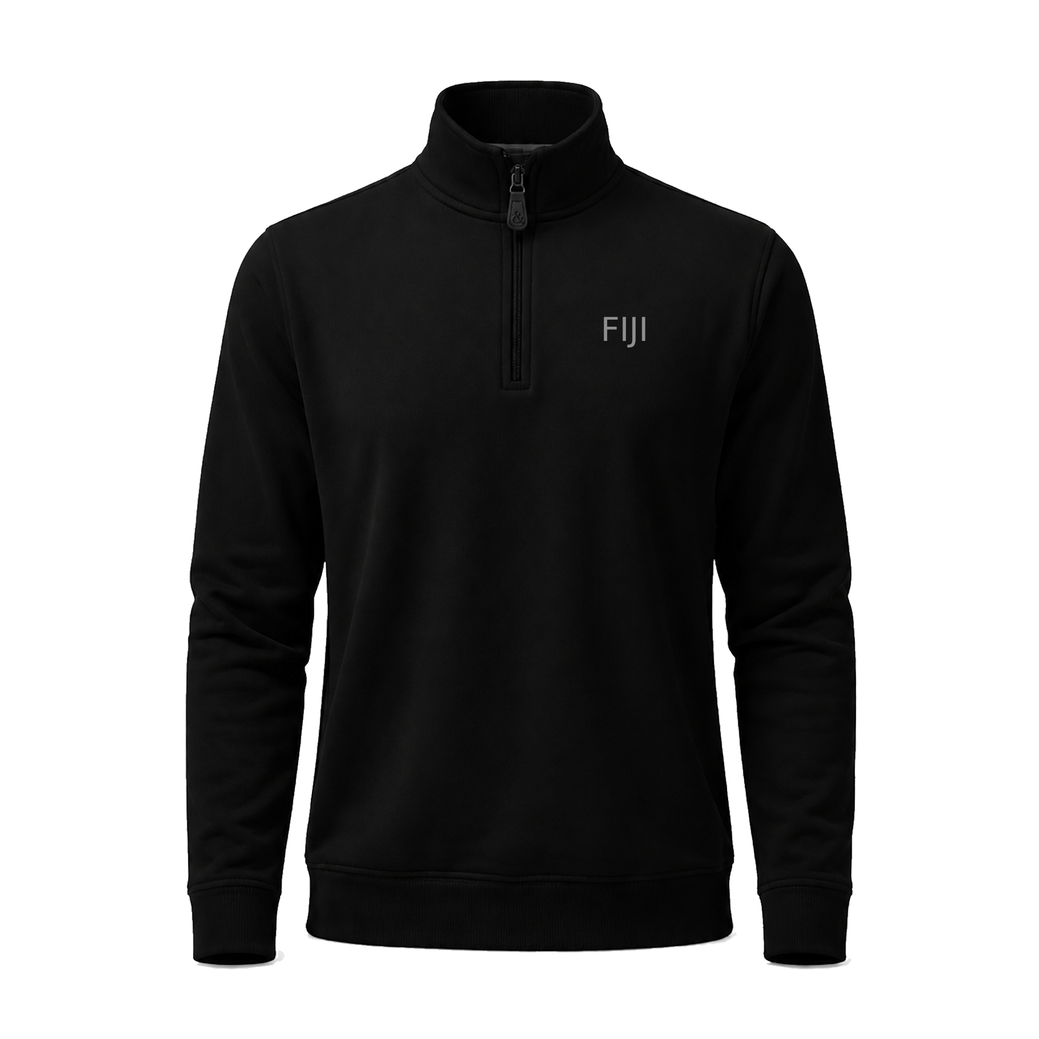 Collars & Co. Phi Gamma Delta Cloud Cotton Quarter Zip Pullover Black