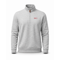 Collars & Co. Phi Kappa Tau Heather Cloud Cotton Quarter Zip Pullover Light Grey