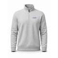 Collars & Co. Pi Kappa Phi Heather Cloud Cotton Quarter Zip Pullover Light Grey