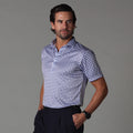 Semi-Spread Collar Polo Navy Gingham Original