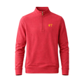 Collars & Co. Psi Upsilon Cloud Cotton Quarter Zip Pullover Sunset Red