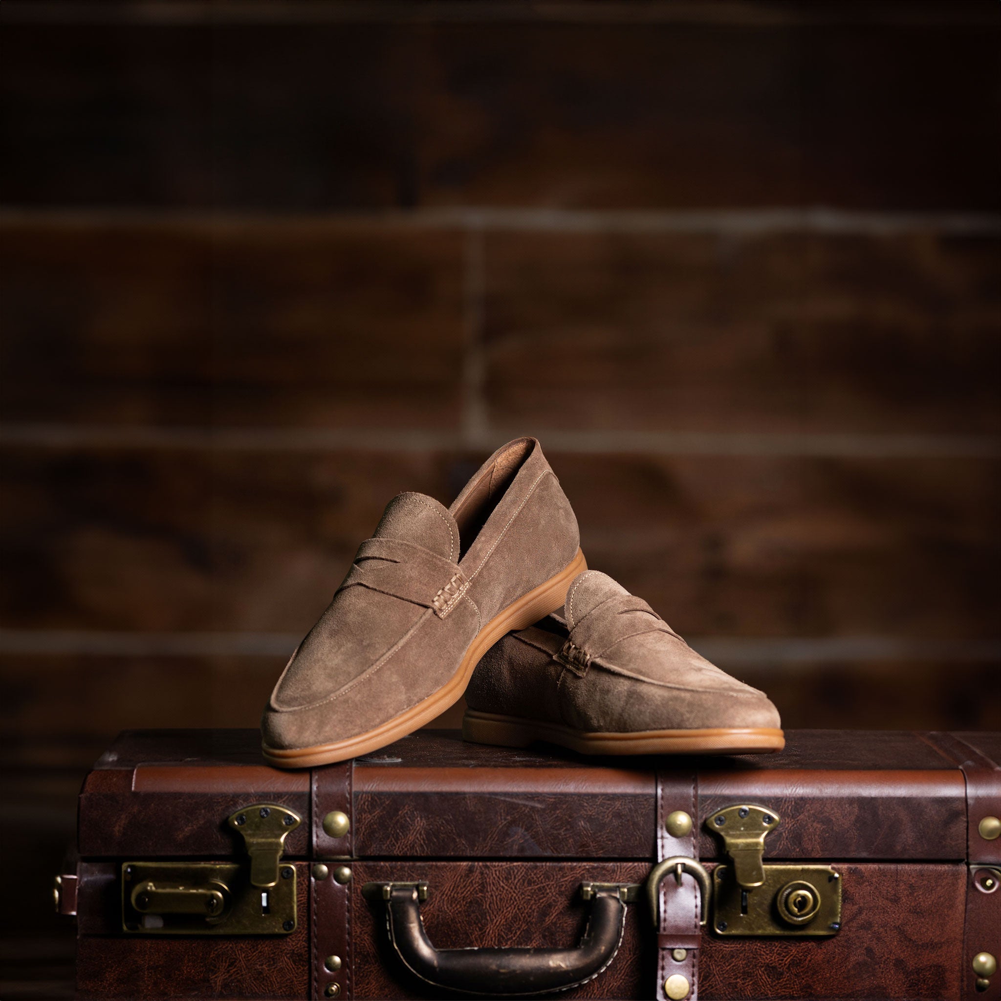 Sigaro Penny Loafer Dark Tobacco Suede