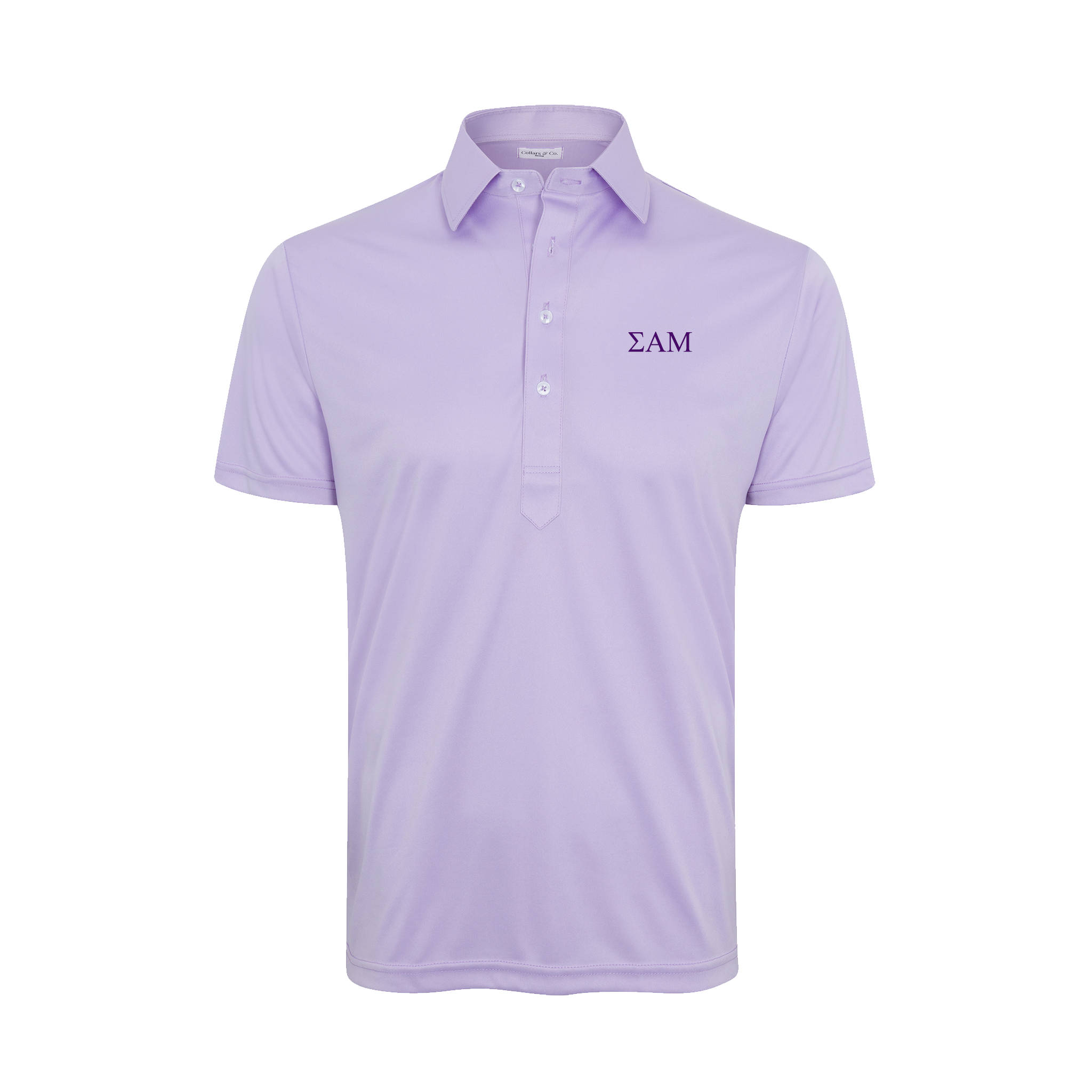 Collars & Co. Sigma Alpha Mu Semi-Spread Collar Polo Lavender