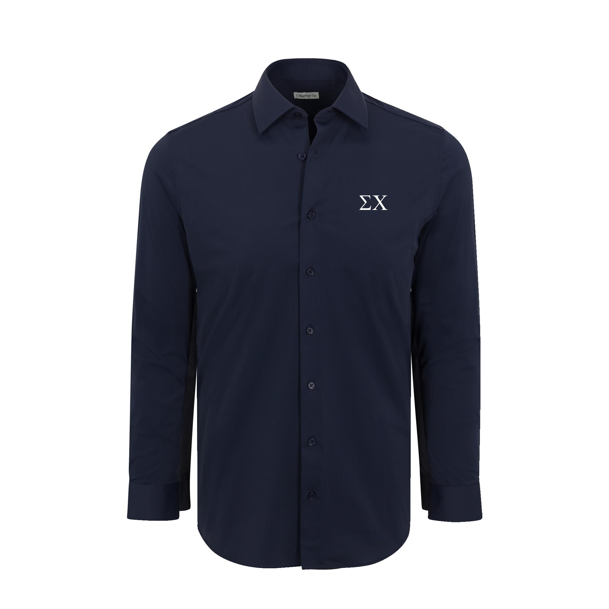 Collars & Co. Sigma Chi Apex Performance Dress Shirt Navy