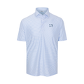 Collars & Co. Sigma Chi Featherweight Flex Polo Camden White with Blue Stripe