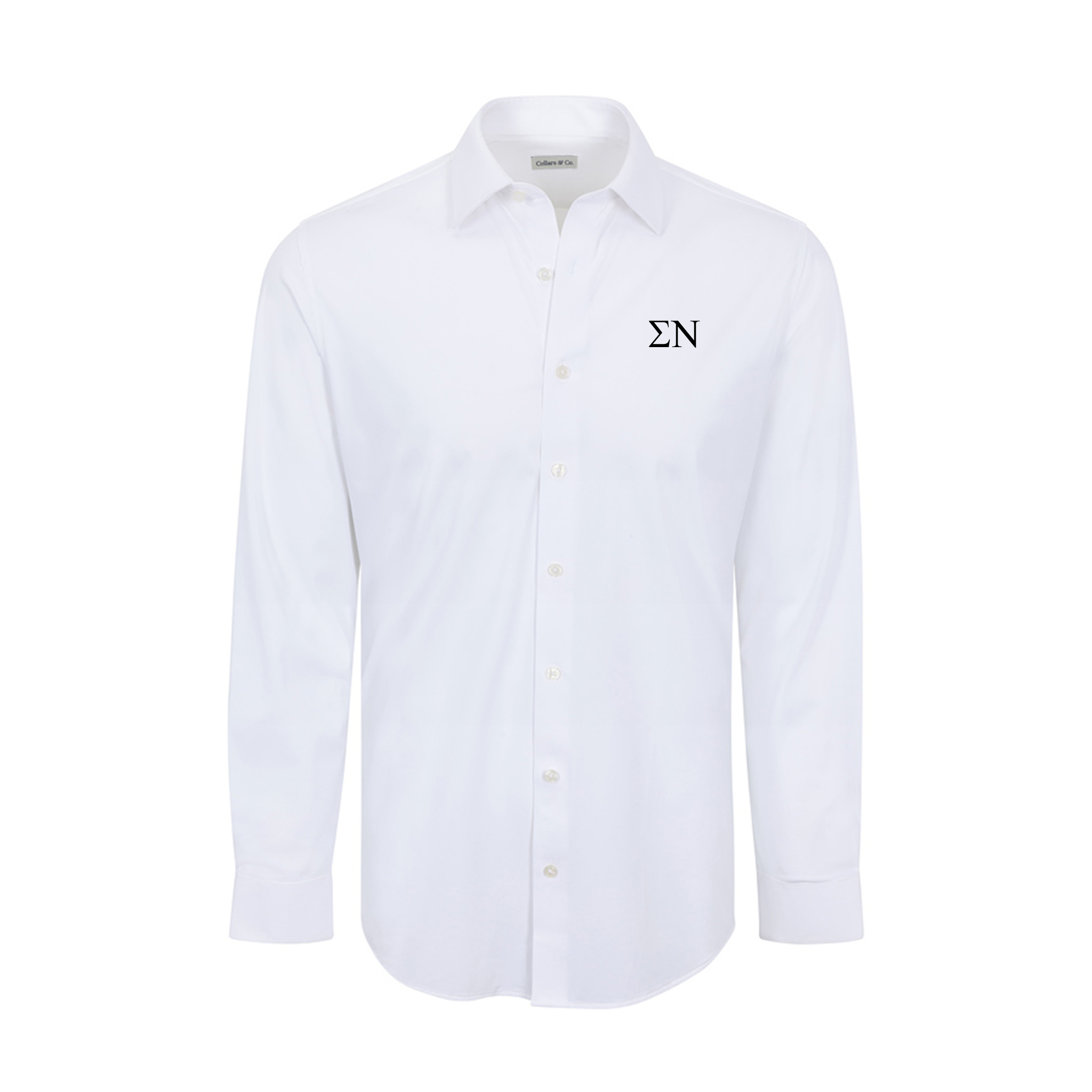 Collars & Co. Sigma Nu Apex Performance Dress Shirt White