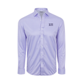 Collars & Co. Sigma Pi Quattro Flex Dress Shirt with Semi-Spread Collar Lavender Houndstooth