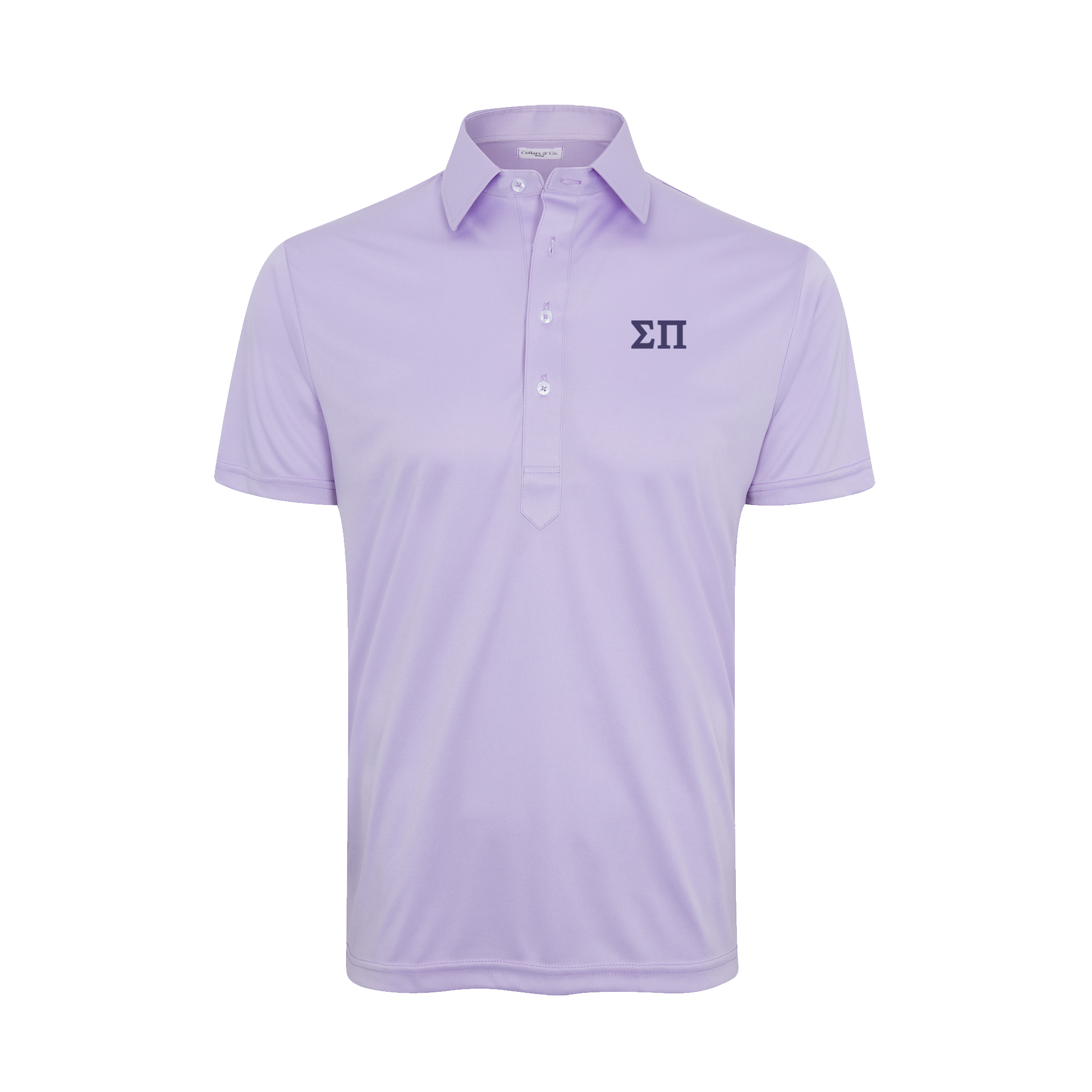 Collars & Co. Sigma Pi Semi-Spread Collar Polo Lavender
