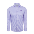Collars & Co. Sigma Phi Epsilon Quattro Flex Dress Shirt with Semi-Spread Collar Lavender Houndstooth