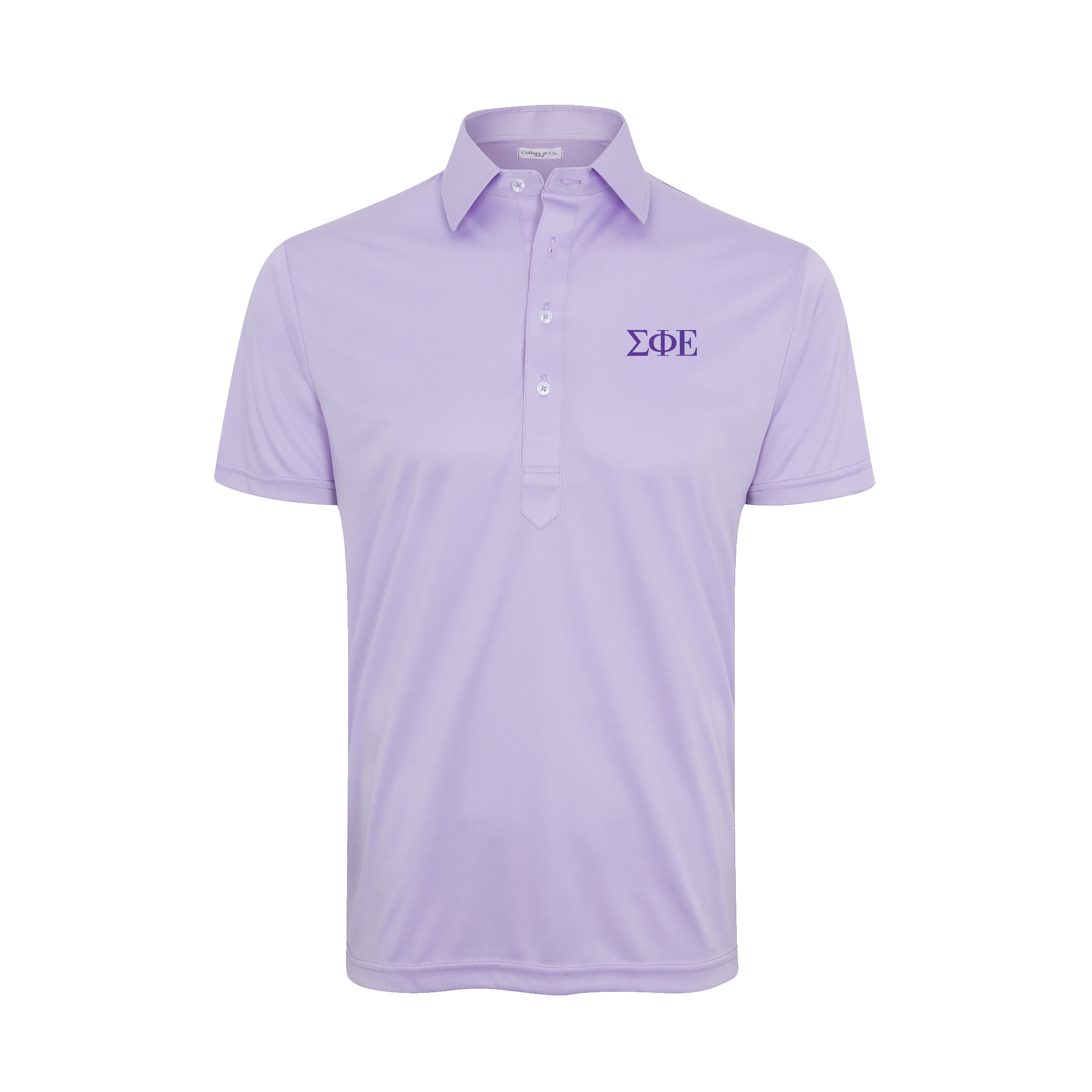 Collars & Co. Sigma Phi Epsilon Semi-Spread Collar Polo Lavender