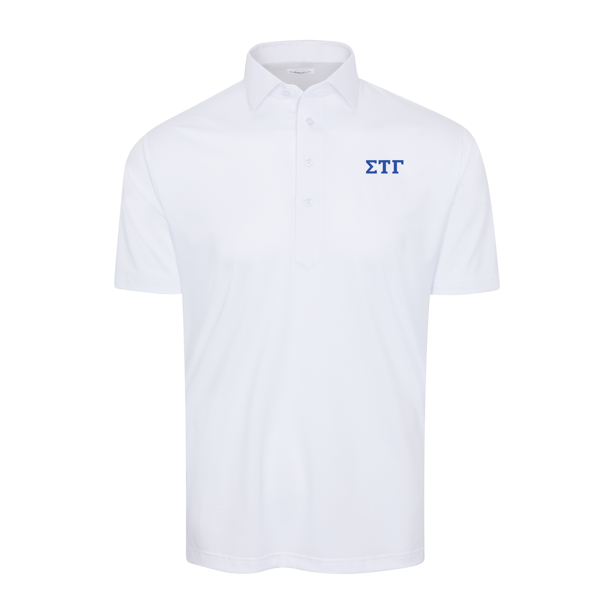 Collars & Co. Sigma Tau Gamma Semi-Spread Collar Polo White
