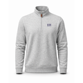 Collars & Co. Sigma Pi Heather Cloud Cotton Quarter Zip Pullover Light Grey