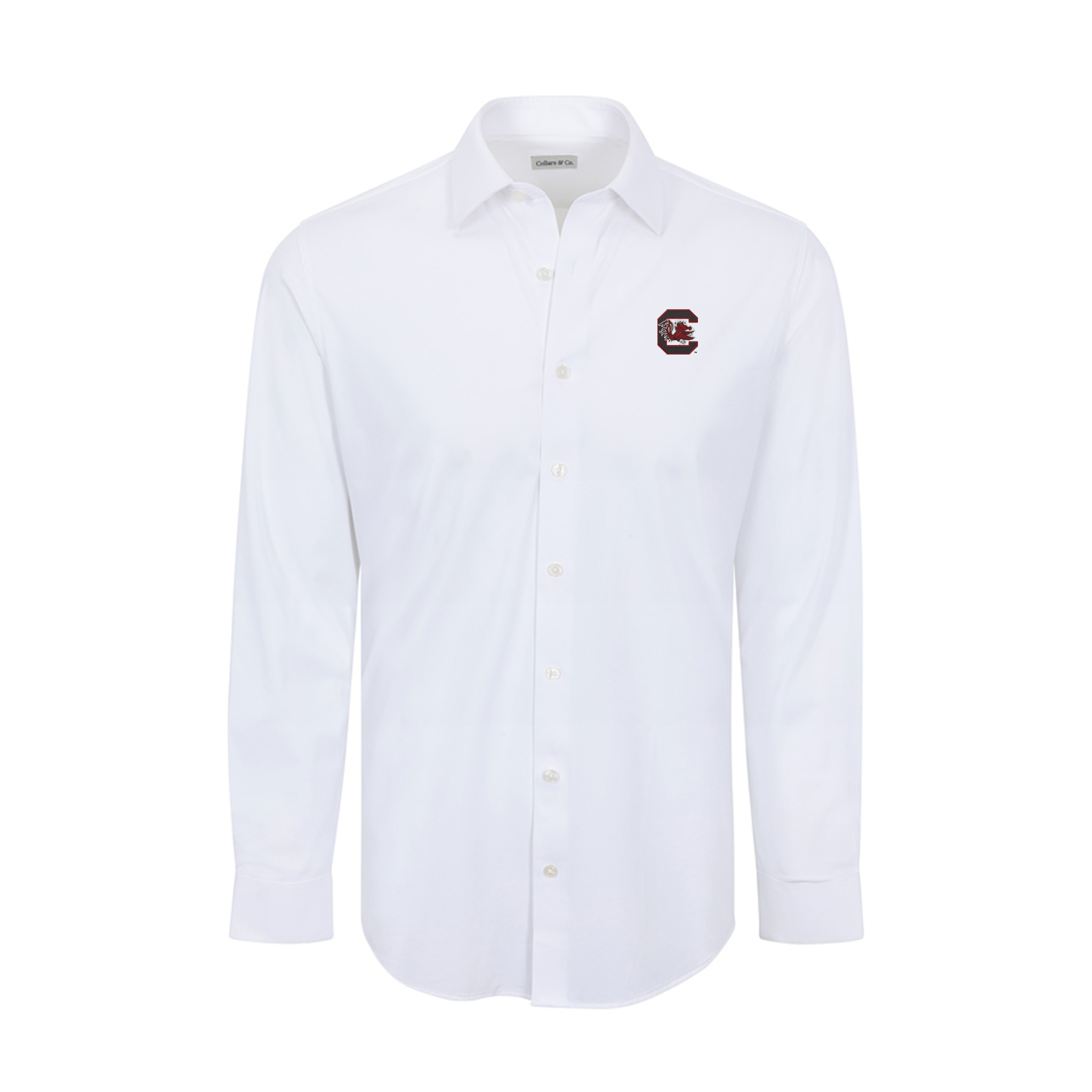 South Carolina Apex Performance Dress Shirt White