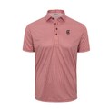 South Carolina Semi-Spread Collar Polo Maroon Houndstooth