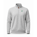 South Florida Heather Cloud Cotton Quarter Zip Pullover Light Grey