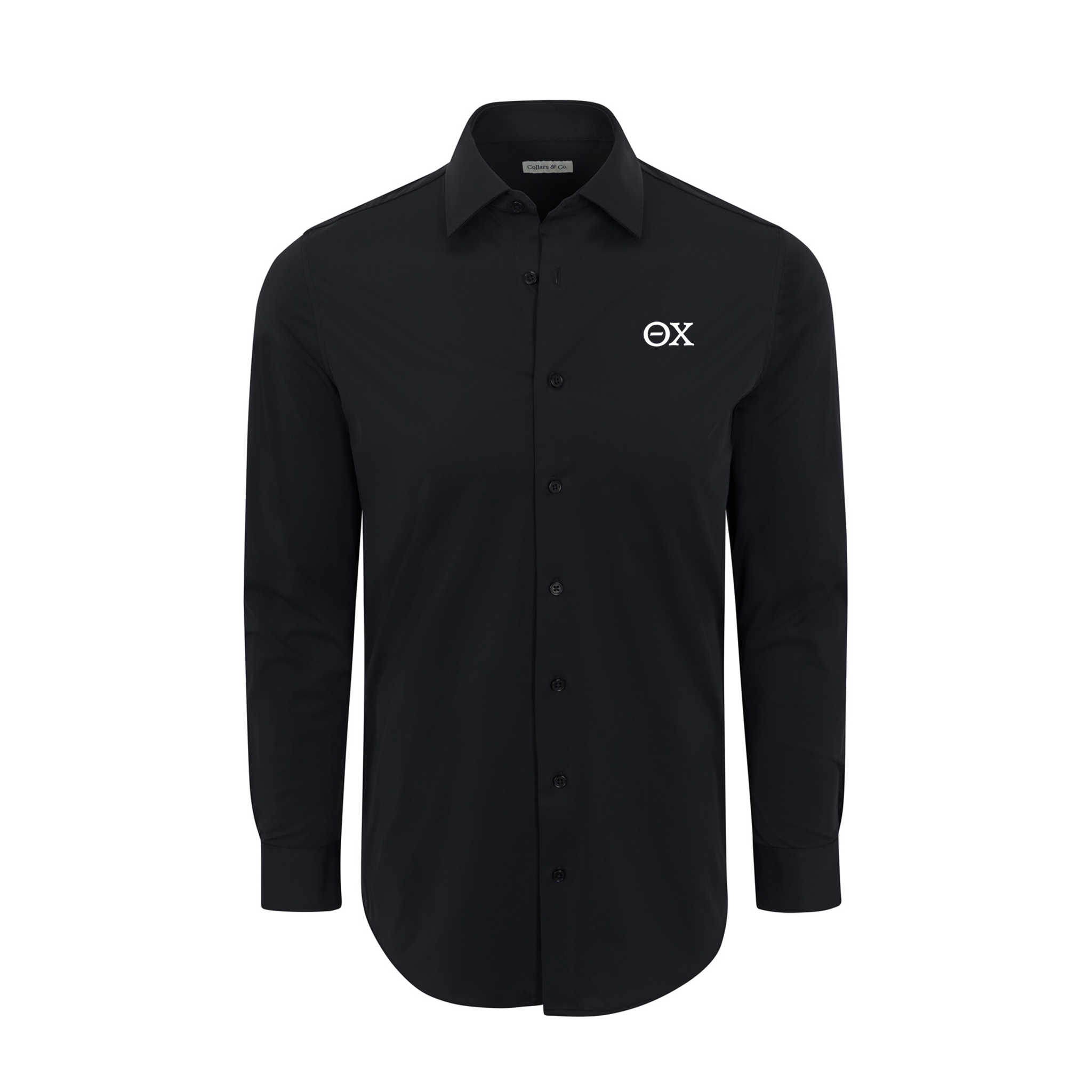 Collars & Co. Theta Chi Apex Performance Dress Shirt Black