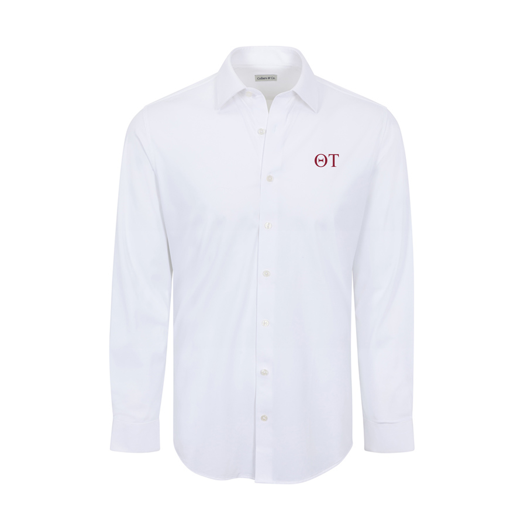 Collars & Co. Theta Tau Apex Performance Dress Shirt White