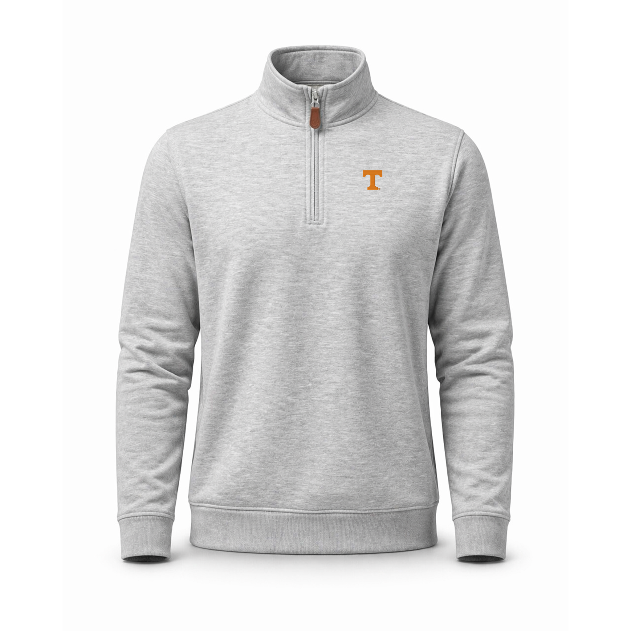 Tennessee Heather Cloud Cotton Quarter Zip Pullover Light Grey