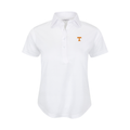 Tennessee Women's Cap Sleeve Semi Spread Polo White